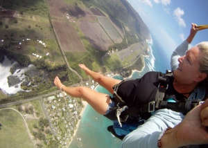 Woman skydiving (#2)